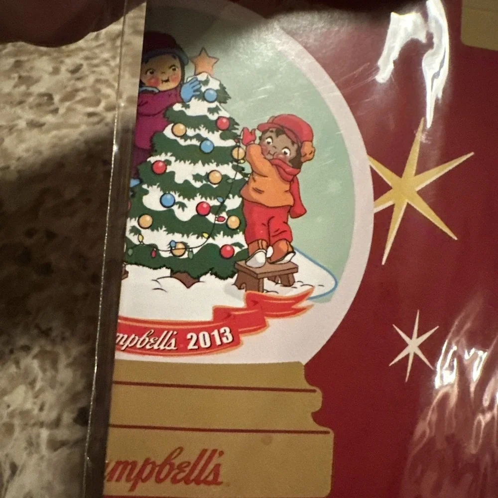 Vintage Campbell's Soup Rare Christmas Wrapping Paper